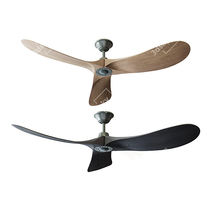 Sleek Blade Monte Carlo Fan 3D model image 1