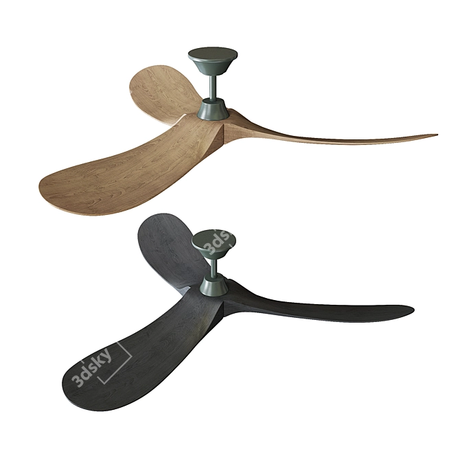 Sleek Blade Monte Carlo Fan 3D model image 2