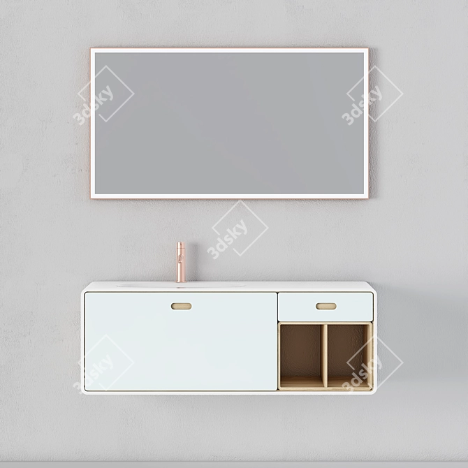 Modern Alterna Bathroom Cabinet 3D model image 1