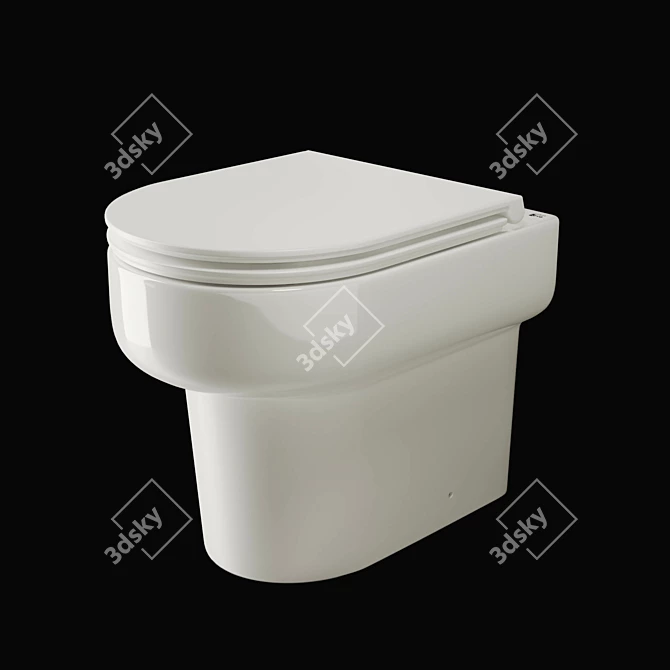 Title: Ceramica Nova Brick - CN314010 Corner Toilet 3D model image 1