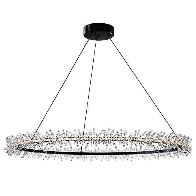 Cadenza LED Round Chandelier 3D model image 1