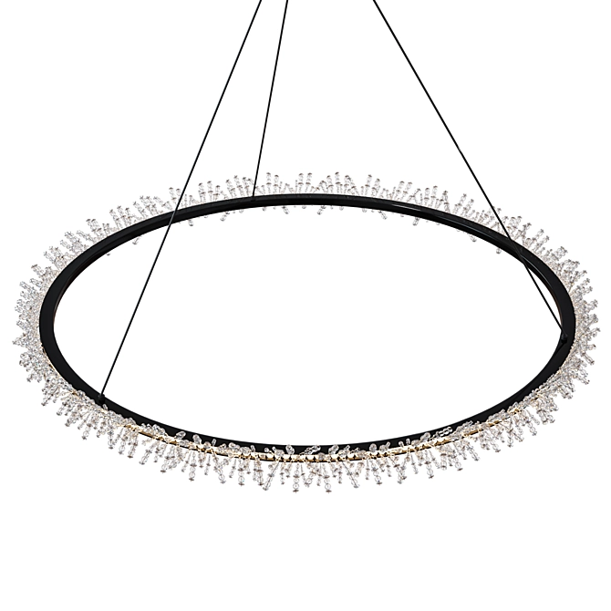 Cadenza LED Round Chandelier 3D model image 2