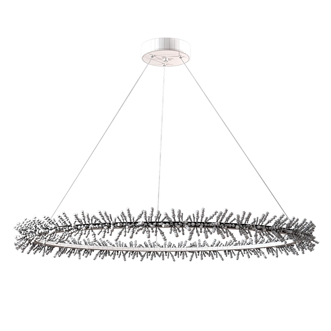 Cadenza LED Round Chandelier 3D model image 3