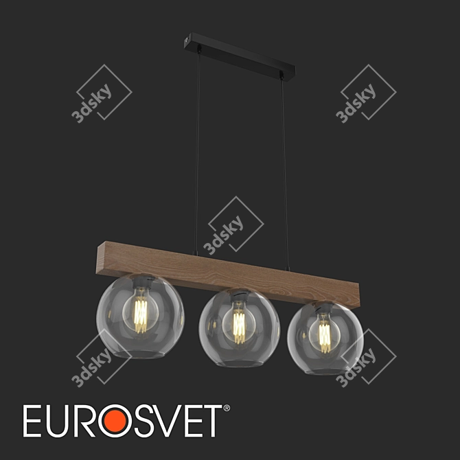 OM Pendant Lamp: Artwood Glass E27 Vanity Lighting 3D model image 1