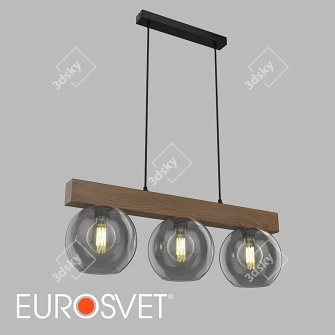 OM Pendant Lamp: Artwood Glass E27 Vanity Lighting 3D model image 2