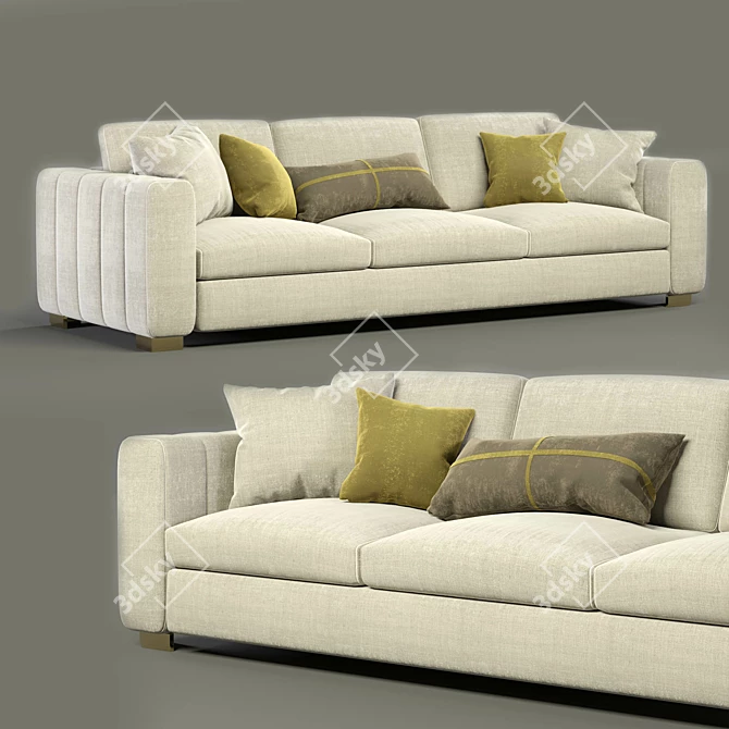 Elegant Flexform Beauty Sofa 3D model image 1