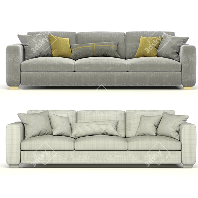 Elegant Flexform Beauty Sofa 3D model image 3