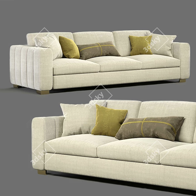 Elegant Flexform Beauty Sofa 3D model image 5