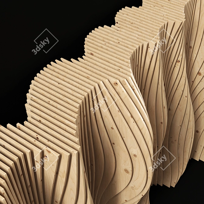 Parametric Noise Wall 3D model image 3