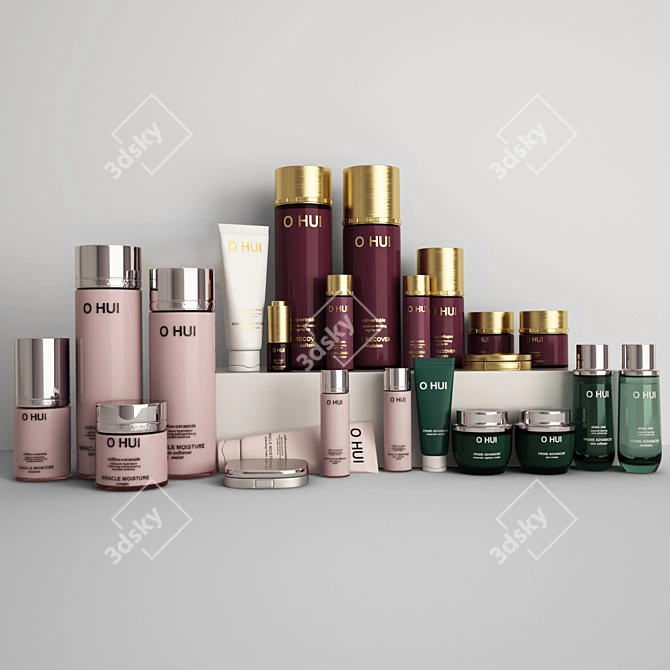 O HUI Cosmetics Set: Korean Beauty at its Best 3D model image 1