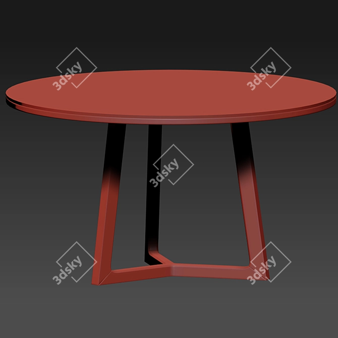 Amos Contemporary Dining Set 3D model image 4