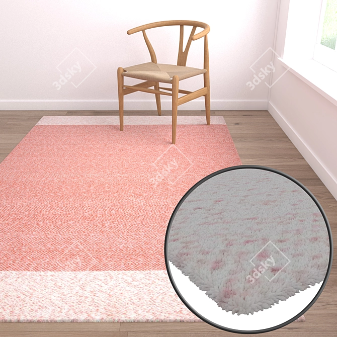 Versatile Carpet Set - Premium Textures 3D model image 5