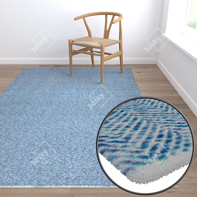 Luxury Carpet Set: Versatile High-Quality Textures 3D model image 5