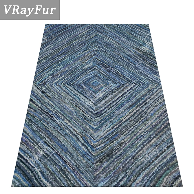 Luxury Carpet Set - High-Quality Textures 3D model image 2