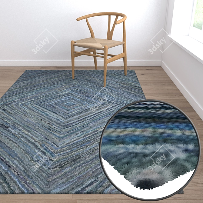 Luxury Carpet Set - High-Quality Textures 3D model image 5