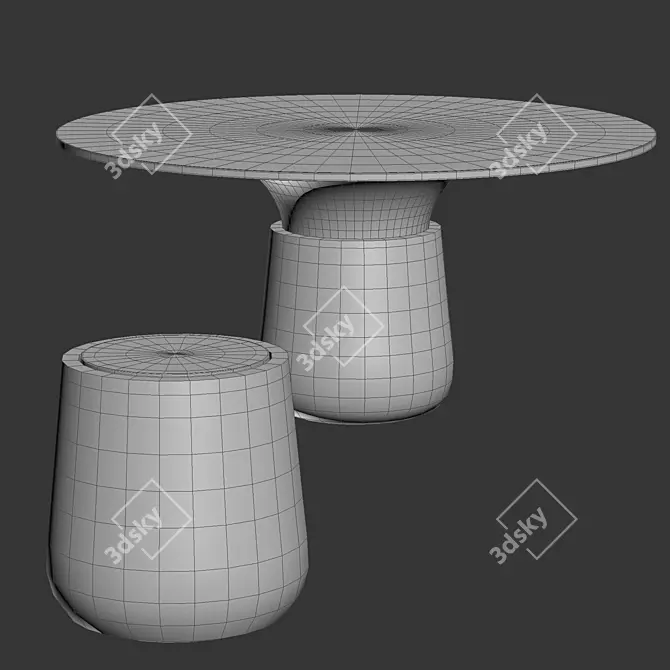 Modern Masai Table: Sleek Design, Versatile Function 3D model image 3