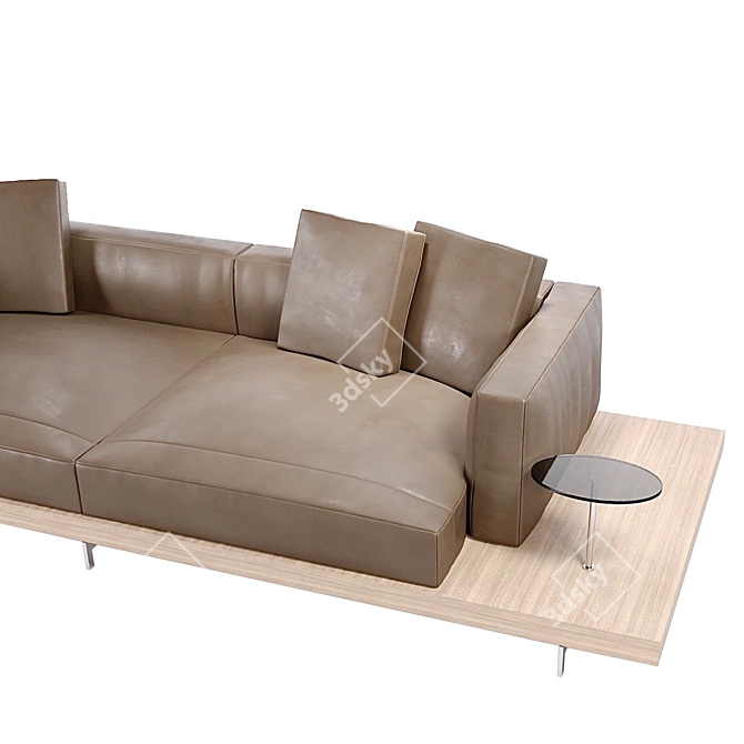 Modern Italian Sofa: BB Italia Dock 3D model image 4