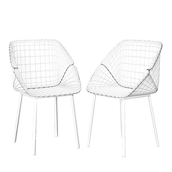 4union Chair: Stylish and Comfortable 3D model image 2