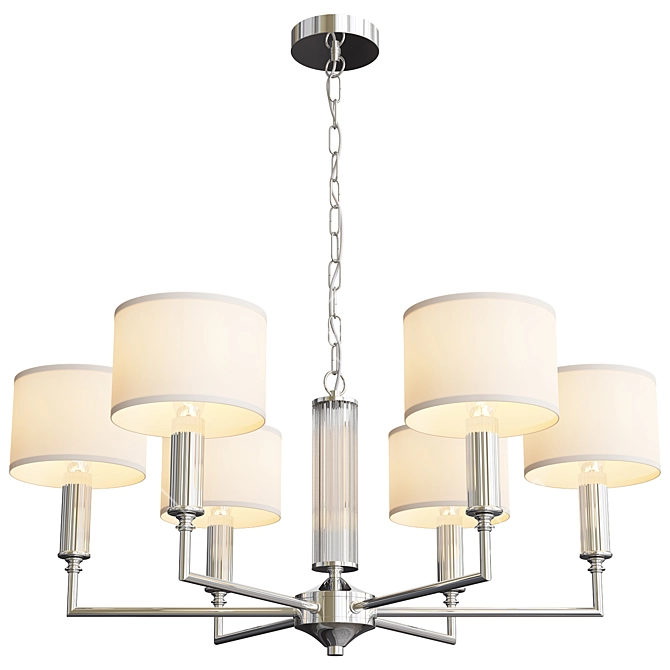 Elegant Laciness Chandelier 3D model image 1