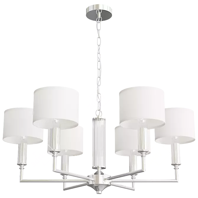 Elegant Laciness Chandelier 3D model image 2