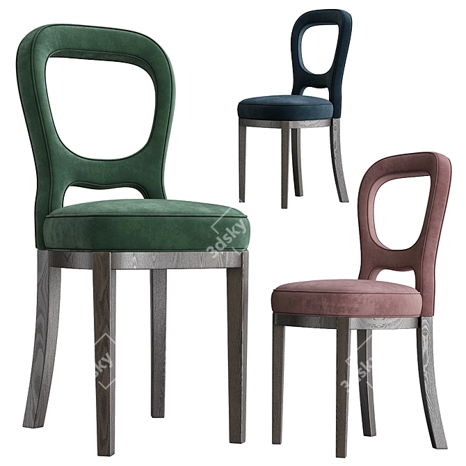 Elegant Gilda Chair: Comfortable and Stylish 3D model image 1