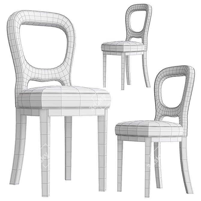 Elegant Gilda Chair: Comfortable and Stylish 3D model image 2