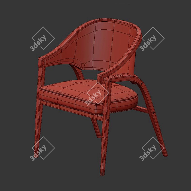 Elegant Ben Whistler Mantua Chair 3D model image 4