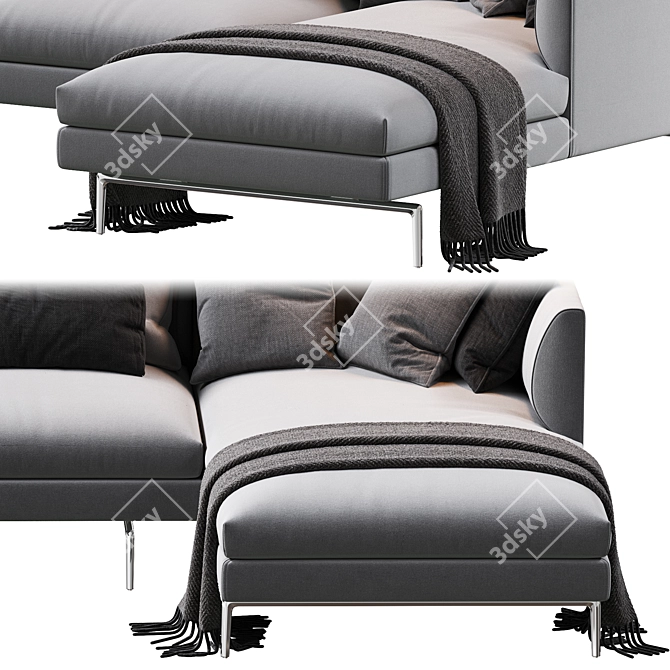 1333 Flamingo Zanotta Modular Sofa 3D model image 2