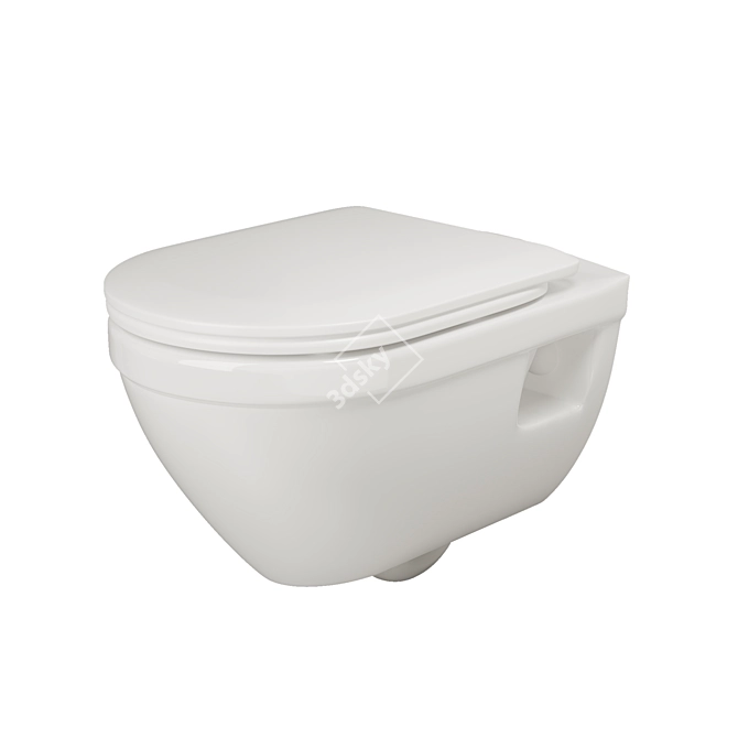 Ceramica Nova Life: Wall-Hung Toilet 3D model image 1