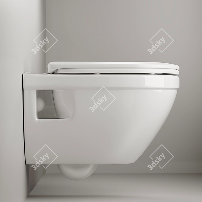 Ceramica Nova Life: Wall-Hung Toilet 3D model image 4