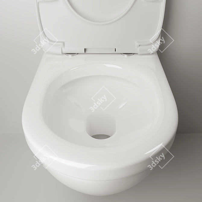 Ceramica Nova Life: Wall-Hung Toilet 3D model image 5