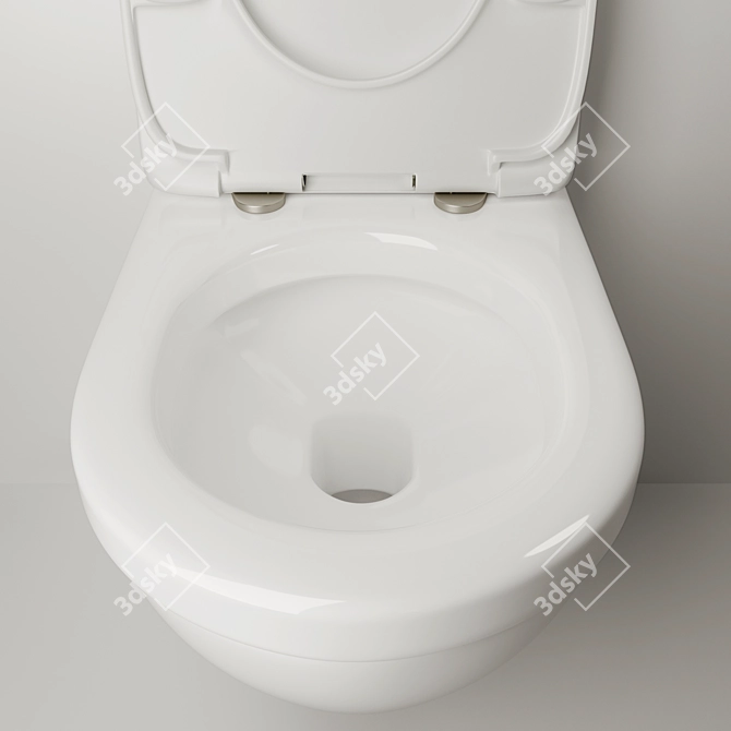 Ceramica Nova Life: Wall-Hung Toilet 3D model image 9