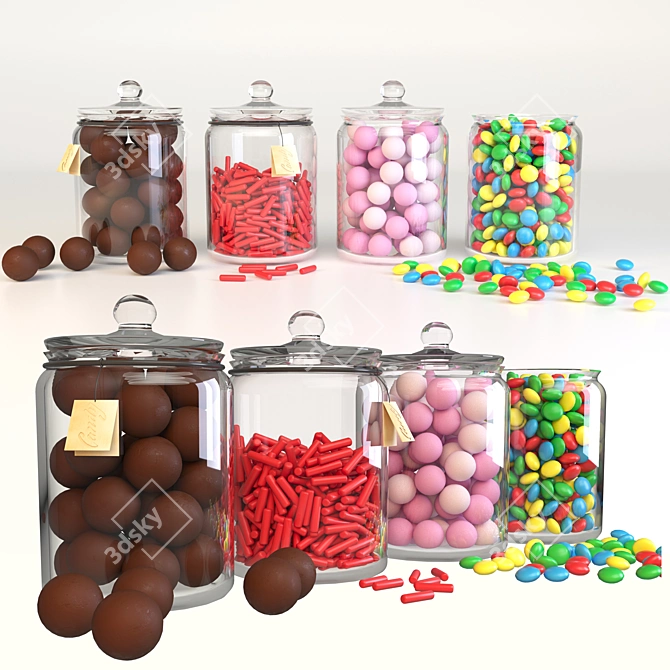 Delicious Candy Bar in Multiple Formats 3D model image 1