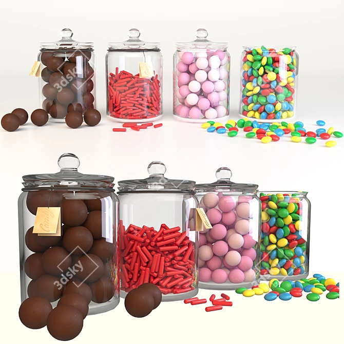 Delicious Candy Bar in Multiple Formats 3D model image 4