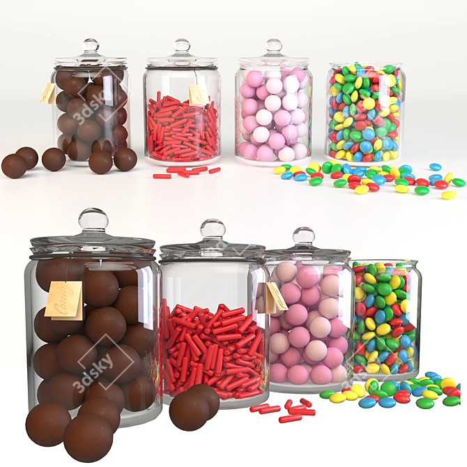 Delicious Candy Bar in Multiple Formats 3D model image 7