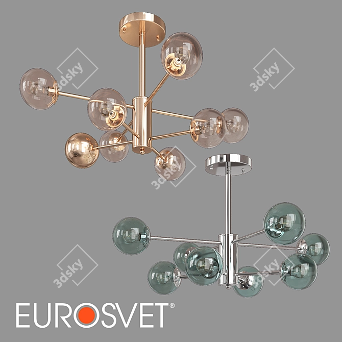 Ascot Glass Ceiling Chandelier 3D model image 1
