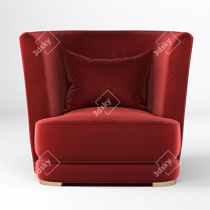 Elegant Frigerio Armchair 3D model image 3