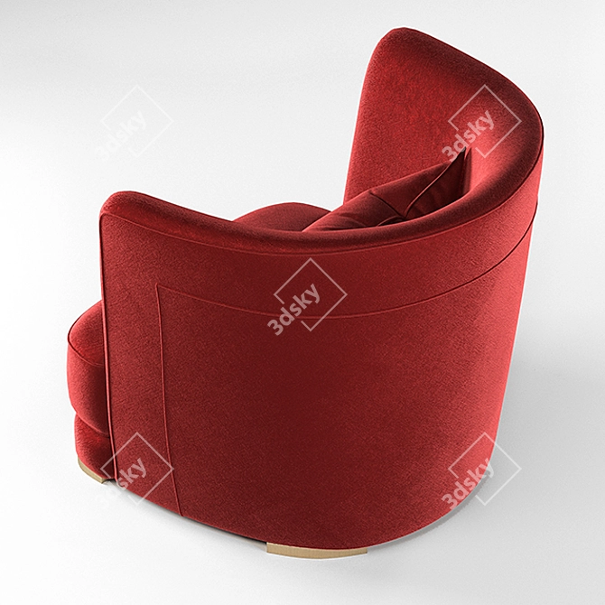 Elegant Frigerio Armchair 3D model image 4