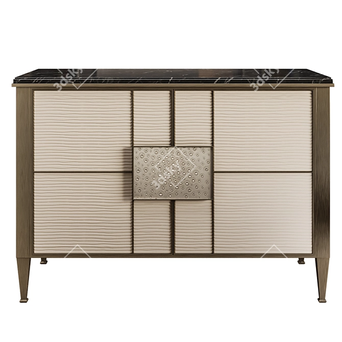 Elegant Lalique Vibration Dresser 3D model image 1