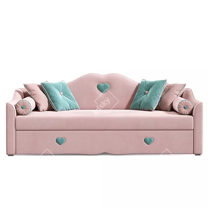 Lily Kids Sofa: Comfortable & Stylish 3D model image 2