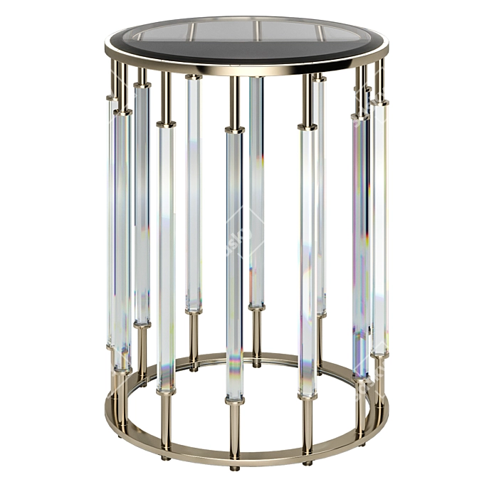 Elegant Robson Crystal Table: Small & Chic 3D model image 1