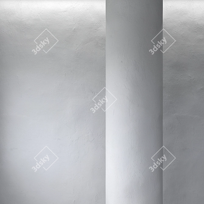 Title: High-Quality Plaster Wall Texture 3D model image 1