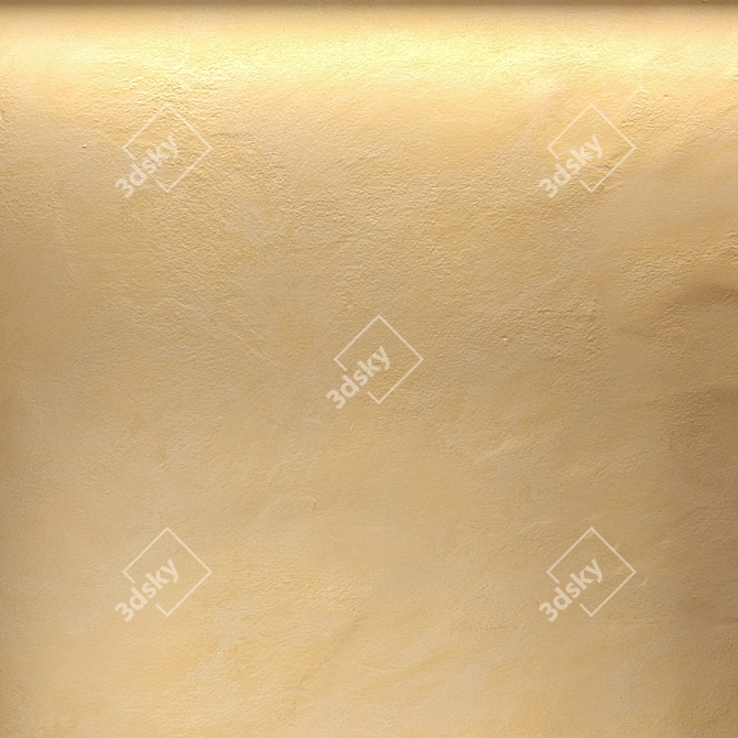 Textured Stucco Wall: 5x5m 3D model image 2