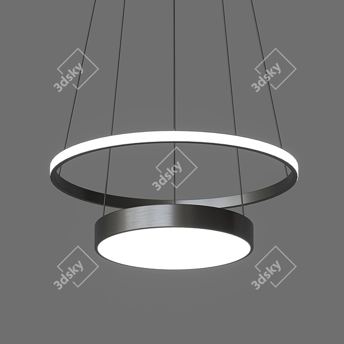 LED Ring Chandelier - Chance One 3D model image 1