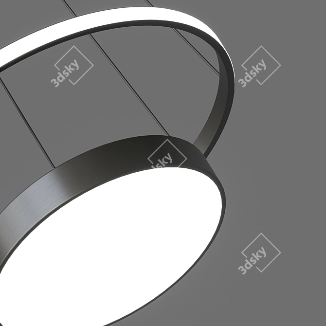 LED Ring Chandelier - Chance One 3D model image 2