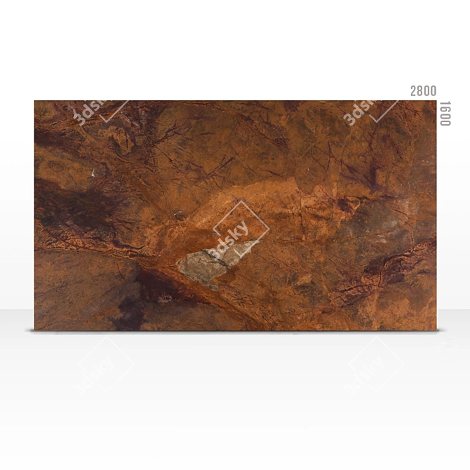 Elegant Marble Ruggine: High Resolution 3D model image 2