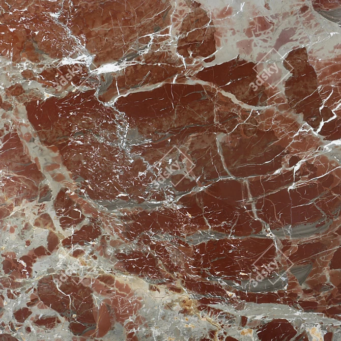 Valentine Red Marble - Stunning High-Resolution Image 3D model image 1