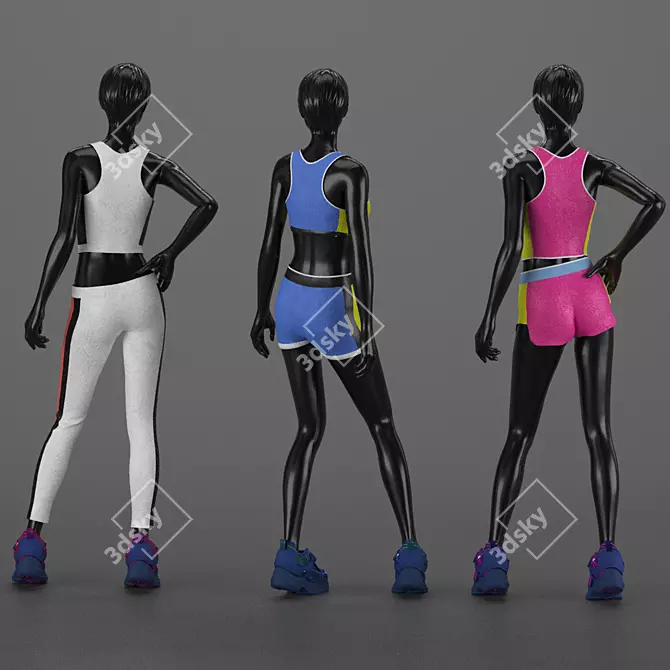 Marvelous Designer Female Mannequin 3D model image 2