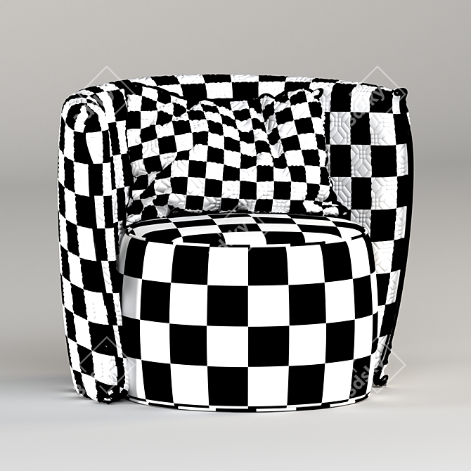 Designer Armchair: 3D-Modeled & Rendered with Corona 3D model image 3