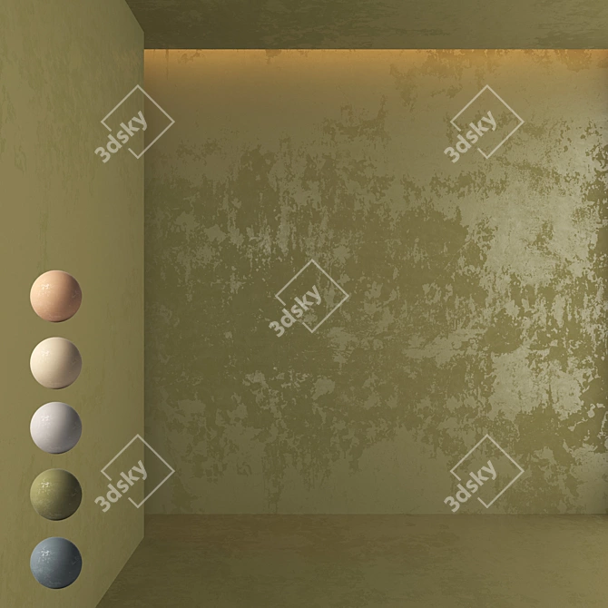 Premium Decorative Plaster Kit 3D model image 1